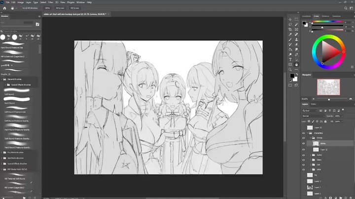 Nikke Snowfield Speedpaint