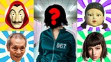SQUID GAME Wrong Heads Sae-byeok 067 오징어 게임 Can You Guess? Puzzle Squid Game #4
