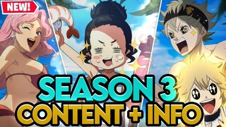 SEASON 3 CONTENT IS HERE! SWIMSUIT VANESSA, ASTA, CHARMY & EVENT JULIUS! | Black Clover Mobile