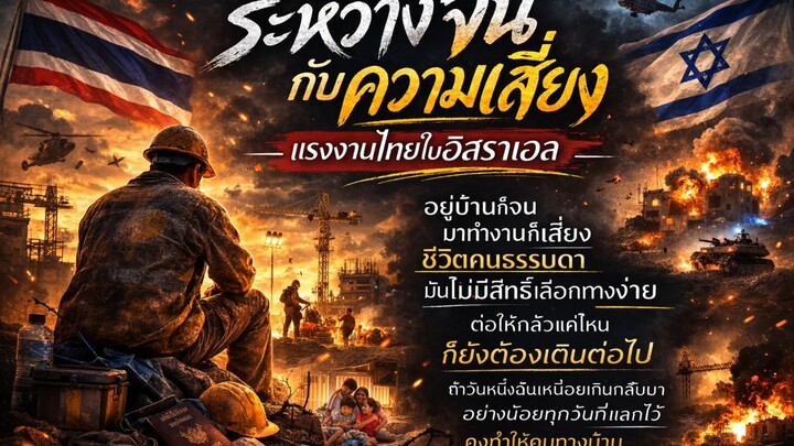 อยู่บ้านก็จน..มาทำงานก็เสี่ยง