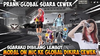 PRANK GLOBAL SUARA CEWE, COWO INI MALAH BAPER & BILANG SUARAKU LEMBUT 😂