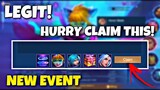 CLAIM! FREE SKIN AND RECALL | FREE SKIN EVENT MOBILE LEGENDS - NEW EVENT MLBB
