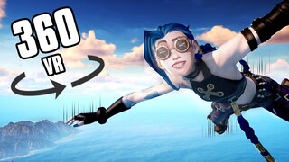 360° SKYDIVING in VIRTUAL REALITY with JINX!