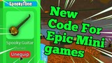 Roblox Epic Minigames Codes 2019 October