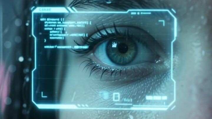 Cyberpunk AI Vision 👁️⚡ | Futuristic Technology #Shorts
