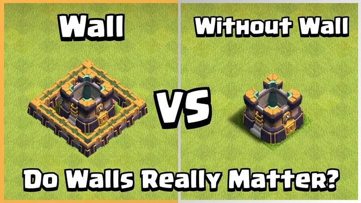 Wall VS No Wall | Clash of Clans