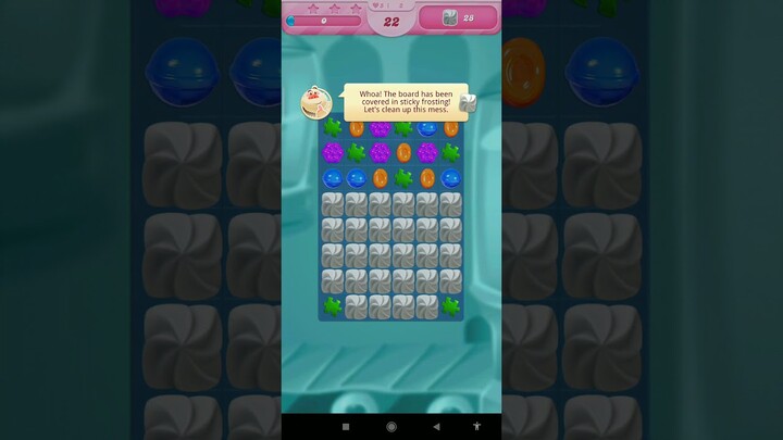 Candy Crush Saga: Level 2 || Score 168640 || First Try || Gold Medal