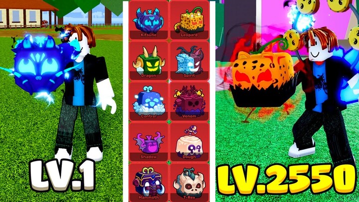 Zeno Thử Thách Ăn Tất Cả Trái Mythical Trong Blox Fruit Update (level 1 to max)