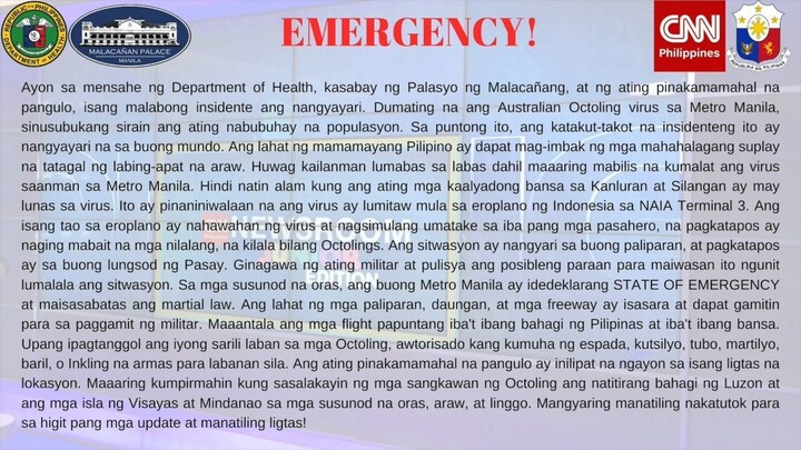 EAS Mock Philippines: Splatoon in Real Life (Octoling Plague)