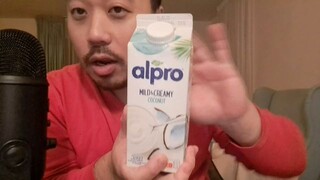 ASMR Eating Sounds - Alpro Coconut Soy Yoghurt 🥥🍶
