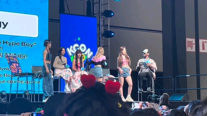 Akhirnya berhasil menari di lagu "Hype Boy", benar-benar senang nih #IkutiPermenMenontonLive#hypeboy