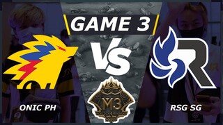 (TAGALOG) [GAME 3] ONIC PH VS RSG SG | M3 Playoffs Day 2 | MLBB World Championship 2021