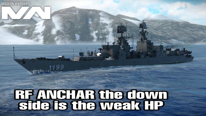 Modern Warships:  _RF ANCHAR the only weakness of this ship is HP .