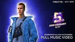 Celebration Call Free Fire - Justin Bieber | Free Fire 5th Anniversary