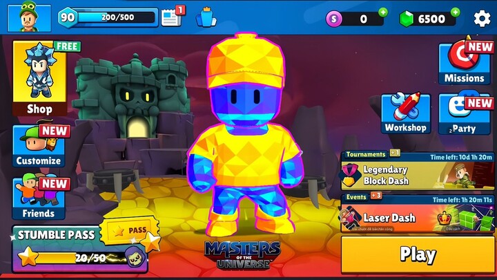 "NEW" UPDATE STUMBLE GUYS SKIN SPECIAL POLYGON GUY