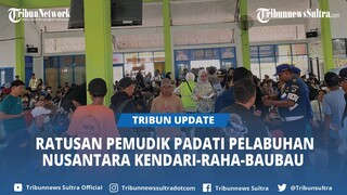Ratusan Pemudik Padati Pelabuhan Nusantara Rute Kendari-Raha-Baubau H-4 Lebaran Idul Fitri 2024