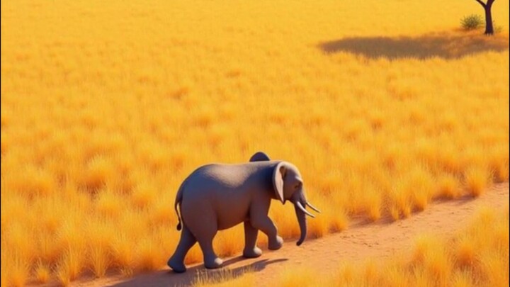 Ella the elephant's gentle steps 🔥
