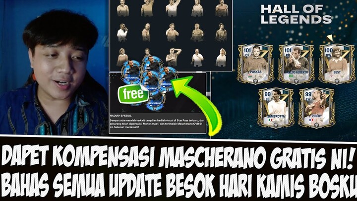 DAPAT KOMPENSASI MASCHERANO GRATIS HARI INI!! BAHAS SEMUA UPDATE BESOK HARI KAMIS EA SPORT FC MOBILE