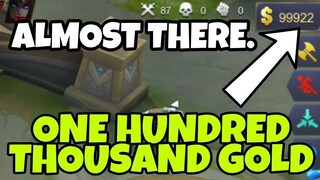 ONE HUNDRED THOUSAND GOLD | LEGIT - Mobile Legends