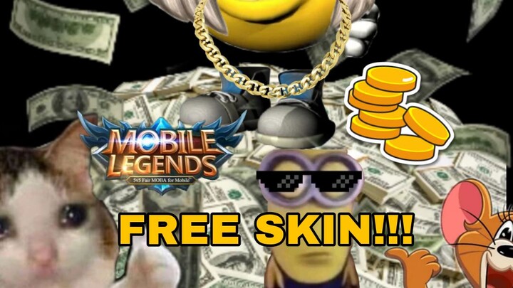 FREE SKIN?!!! #meme #mlbb #xueshii #trend