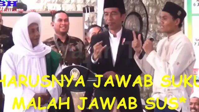 Bocil luknut di tayan pk Jokowi,