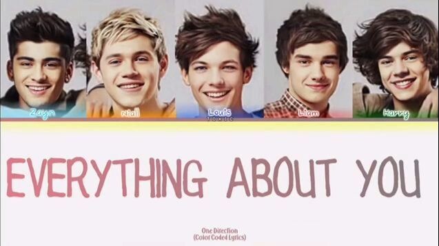 One Direction - Everything About You (Color Coded Lyrics)(sped up)
