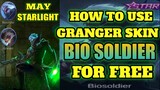 HOW TO USE NEW GRANGER SKIN (BIOSOLDIER) FOR FREE | mobile legends