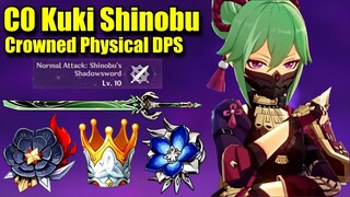 I Crown C0 Kuki Shinobu Normal ATK so i can make her Physical DPS