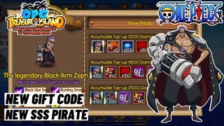 New Gift Code + New SSS Pirate Black Arm Zephyr! OPG: Treasure Island Mobile