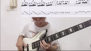 [Music Playing] Solo - Cold Rainy Night on Bass with Score