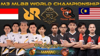 TEAM SMG VS RRQ HOSHI | Group D | M3 MLBB World Championship 2021