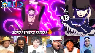 🔥 ZORO ATTACKS KAIDO 🔥 || One Piece Reaction Mashup Episode 1017