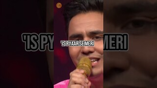 Terdiam! Penyanyi Indian Idol Nyanyikan dan Puji SRK Bikin Penonton  #shorts #foryou #fyp