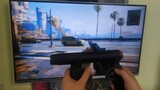Play Cyberpunk 2077 with the newly developed gun-type game controller, laser aim, shoot wherever you