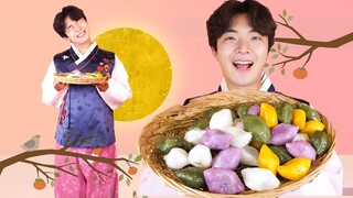 MUKBANG ASMRㅣKorean Holiday! Chuseok Songpyeon(Rice Cake) Sikhye(Sweet Rice Drink)🌕Hoony Eatingsound