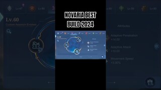 Novaria Best Build 2024 #shorts #mlbb