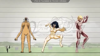 Attack on Titan all character Size Comparison part 10 #attackontitan