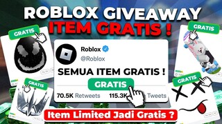 ROBLOX BAGI BAGI ITEM UGC GRATIS ??? GIVEAWAY ITEM GRATIS SAMPAI LIMITED ITEM YANG BERTEBARAN !!!