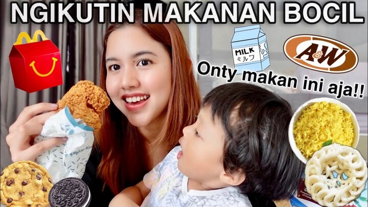 24 JAM NGIKUTIN MAKANAN BALITA!! TERSERAH VANO AJA..