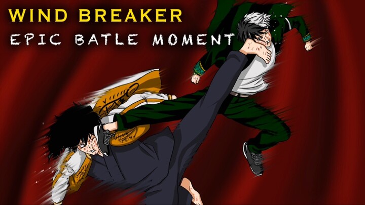 WIND BREAKER SAKURA HARUKA VS TOGAME EPIC BATLE MOMENT