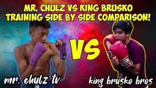 MR.CHULZ VS KING BRUSKO BROS. TRAINING SIDE BY SIDE COMPARISON | ADVANTAGE AND DISADVANTAGE