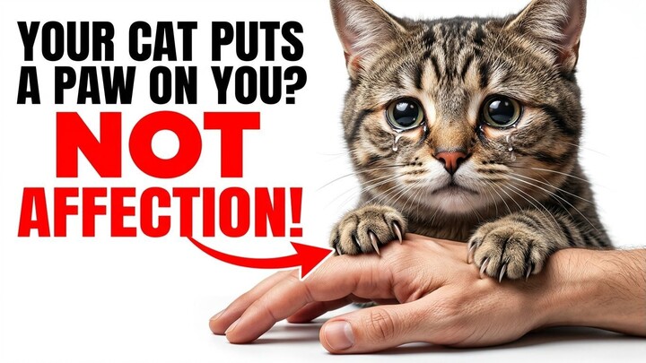 Your Cat Puts a Paw on You It’s NOT Affection — Here’s What It REALLY Means
