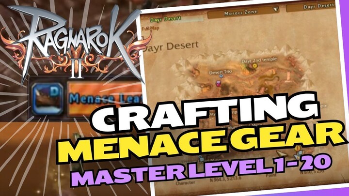Panduan Lengkap Equipment Crafting Menace Gear ( ML 1 - 20 ) | Ragnarok Online 2 (RO2)