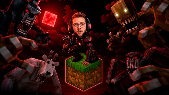 EU TENHO APENAS 1 BLOCO E SEREI CAÇADO NO MINECRAFT