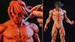 [Patung] Membuat "Attack on Titan" Patung Tanah Liat Raksasa Alan | Penulis: Dr. Garuda