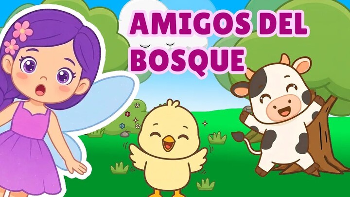 🌈 Amigos del Bosque - Canciones Infantiles Para Niños ✨