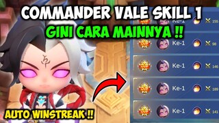 CARA MAIN SYNERGY TERBAIK VALE SKILL 1 - COMMANDER TERBARU MAGIC CHESS UPDATE !! COMBO PUSH MC !!