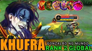 Best Item 2020 | Khufra Top 2 Global | Gameplay by GONZALBO NG MUNDO - MLBB