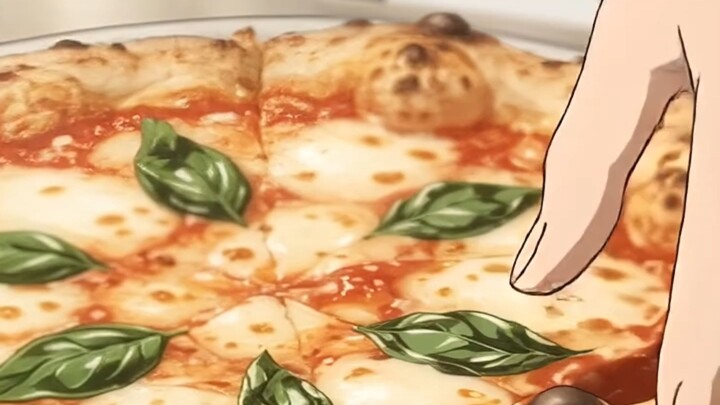 Anime ASMR Pizza Napoletana 🍕 The Cheese Pull Is Perfect #animecooking #animefood # #cookingasmr
