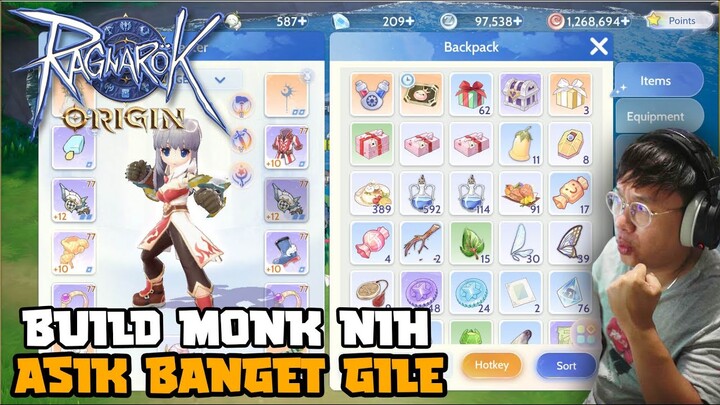 BUILD MONK RICO KUCING ! MANTAP GILA ! RAGNAROK ORIGIN ! COCOK BUAT F2P & LOW SPENDER ??